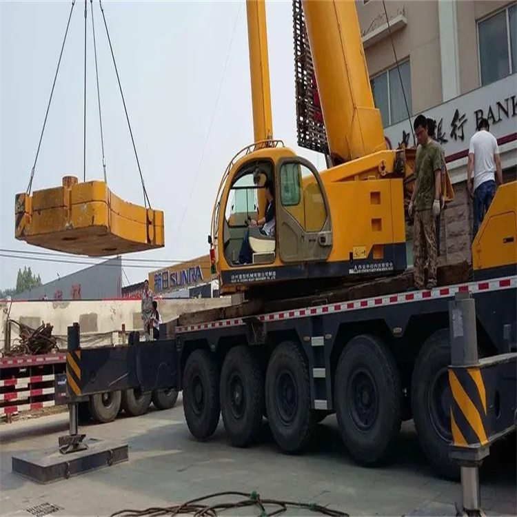 濉溪县当地吊车出租|机器吊装|75吨|工厂搬迁服务